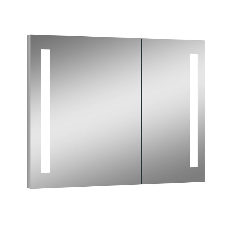 Wholesale modern recessed design bathroom vanity mirror cabinet LED bathroom mirror cabinet