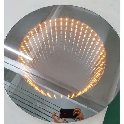 Round 3D Infinity Tunnel  Mirror LED  Bathroom Mirror Cabinet